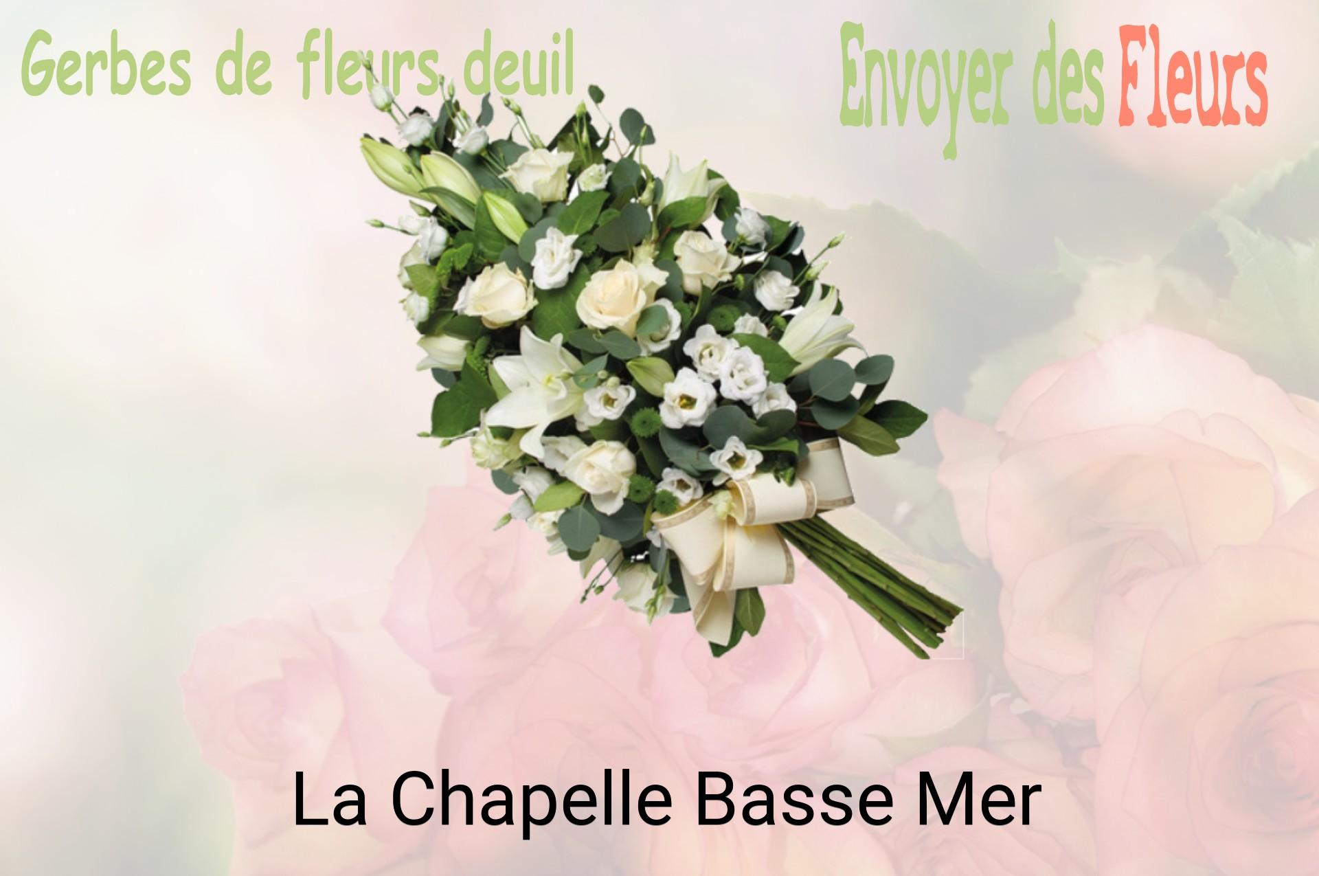 Gerbe de fleurs de deuil livrée à La Chapelle-Basse-Mer
